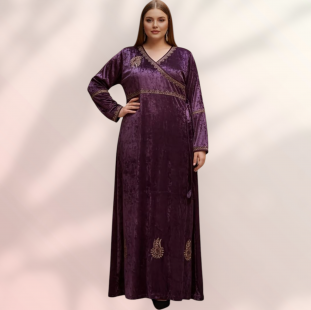 عبايه قطيفه بحزام خليجى 