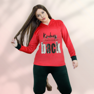 ترنج قطيفه احمر في اسود 