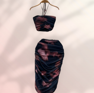 لانجري قطعتين مكشكش