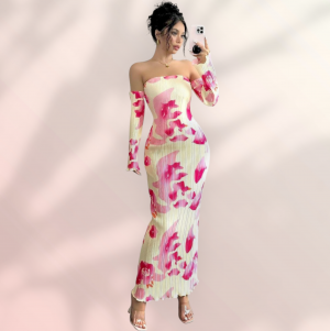 لانجري طويل باكمام مكشوفه