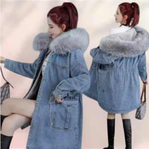 جاكيت جينز مبطن 