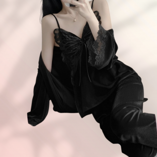 بجامه قطيفه  اسود انيقه 