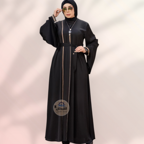 عبايه سوده خليجى 