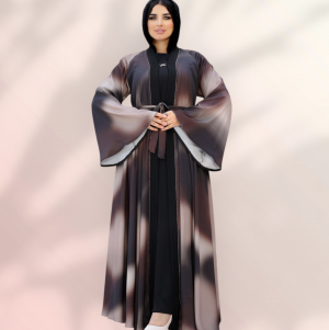 عبايه قطعتين بيزك وكاردى 