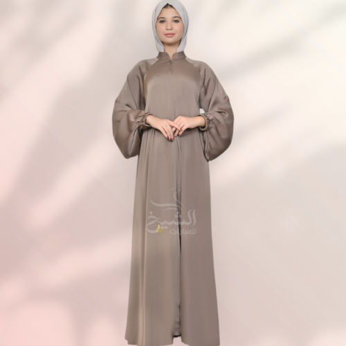 عبايه حرير دبل كلوش كم استك 