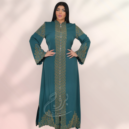 عبايه حرير سوسته مع بنطلون 