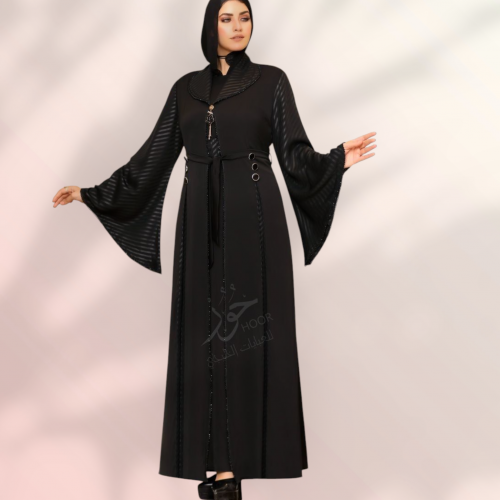 عبايه حرير مقلمه 