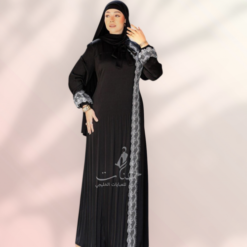 عبايه خامه حرير نصفين ساده وبليسه