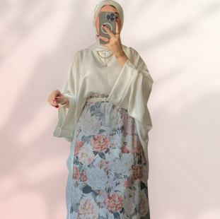 طقم جيبه مشجره بلوزه إدناء 