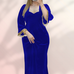 فستان مخمل ازق