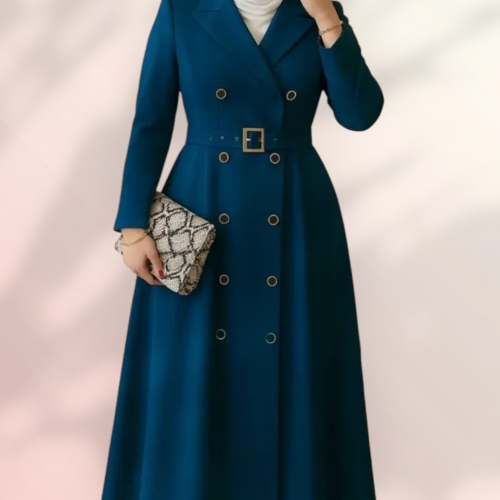 بالطو  السويدى زراير وحزام 