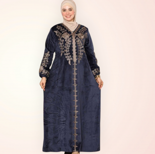 عبايه قطيفه هايدى بالون الكحلى 