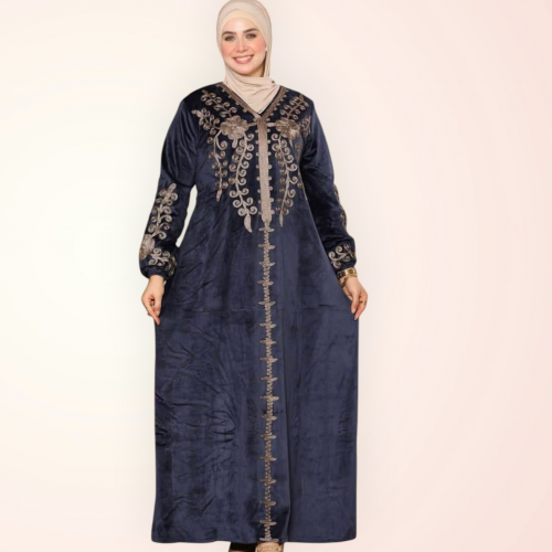 عبايه قطيفه هايدى بالون الكحلى 