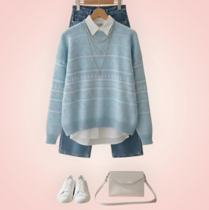 بلوڤر صوف اشكال هندسيه 