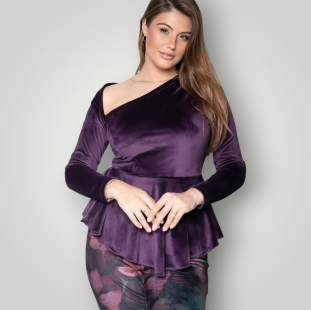 ترنج  قطيفه مكشوف الكتف 