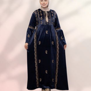 عبايه قطيفه هايدى بالون الكحلى 