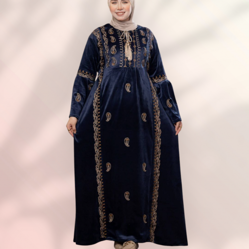 عبايه قطيفه هايدى بالون الكحلى 