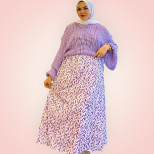 طقم قطعتين بلاوز  تريكو جيبه  اسكوبا 